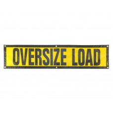 Escort Oversize Load Sign (14" X 60"), Mesh with Grommets – Pilot Car Size